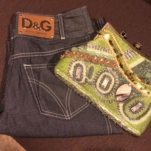High Waisted Dolce Gabbana Denim Trousers